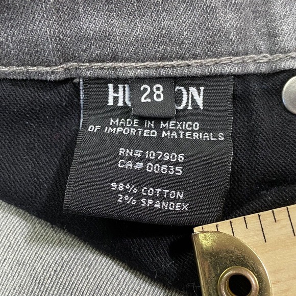 Hudson Womens Krista Super Skinny Jeans Size‎ 28 Grey Stretch Low Rise - Picture 6 of 8